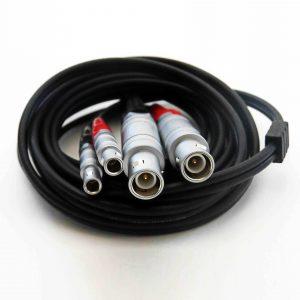 Lemo to Mini-Lemo Twin UT Probe Lead