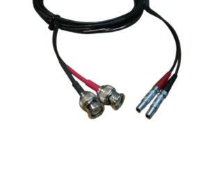 BNC to Mini-Lemo Twin UT Probe Lead