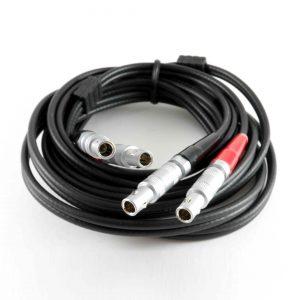 Mini-Lemo to Mini-Lemo Twin UT Probe Lead